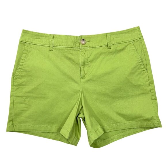 Liz Claiborne Pants - Liz Claiborne NWT Lime Green Cotton Chino Shorts Size 10